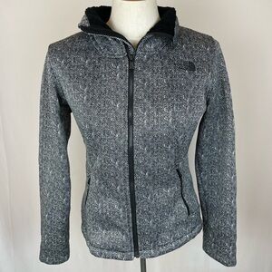 THE NORTH FACE Soft Shell Windwall Jacket, black/white Herringbone Sz Small